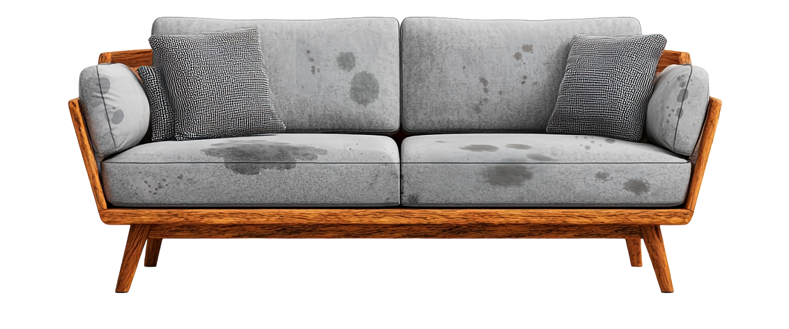 sillón sucio